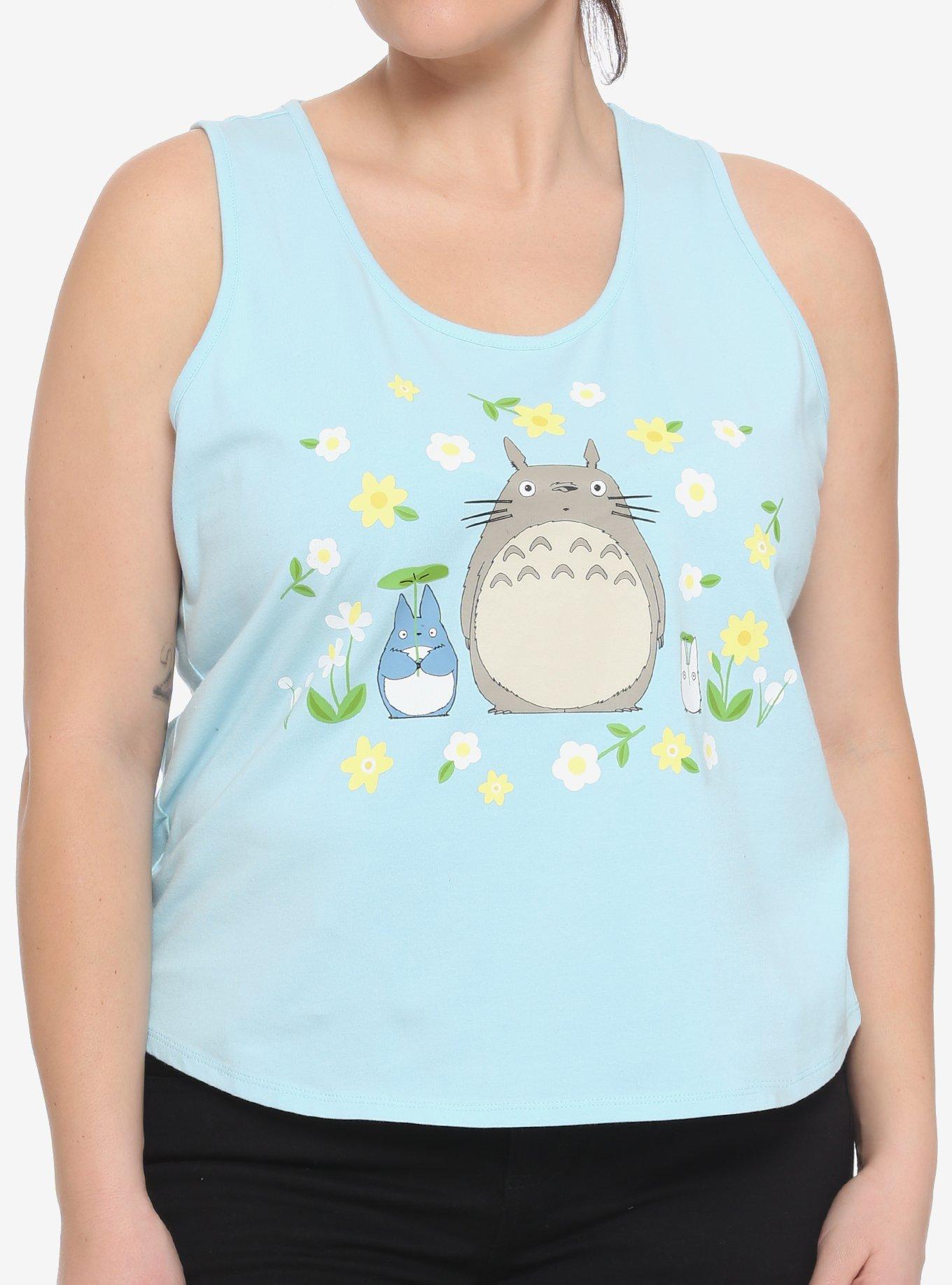 Studio Ghibli My Neighbor Totoro Floral Girls Tank Top Plus Size, MULTI, hi-res