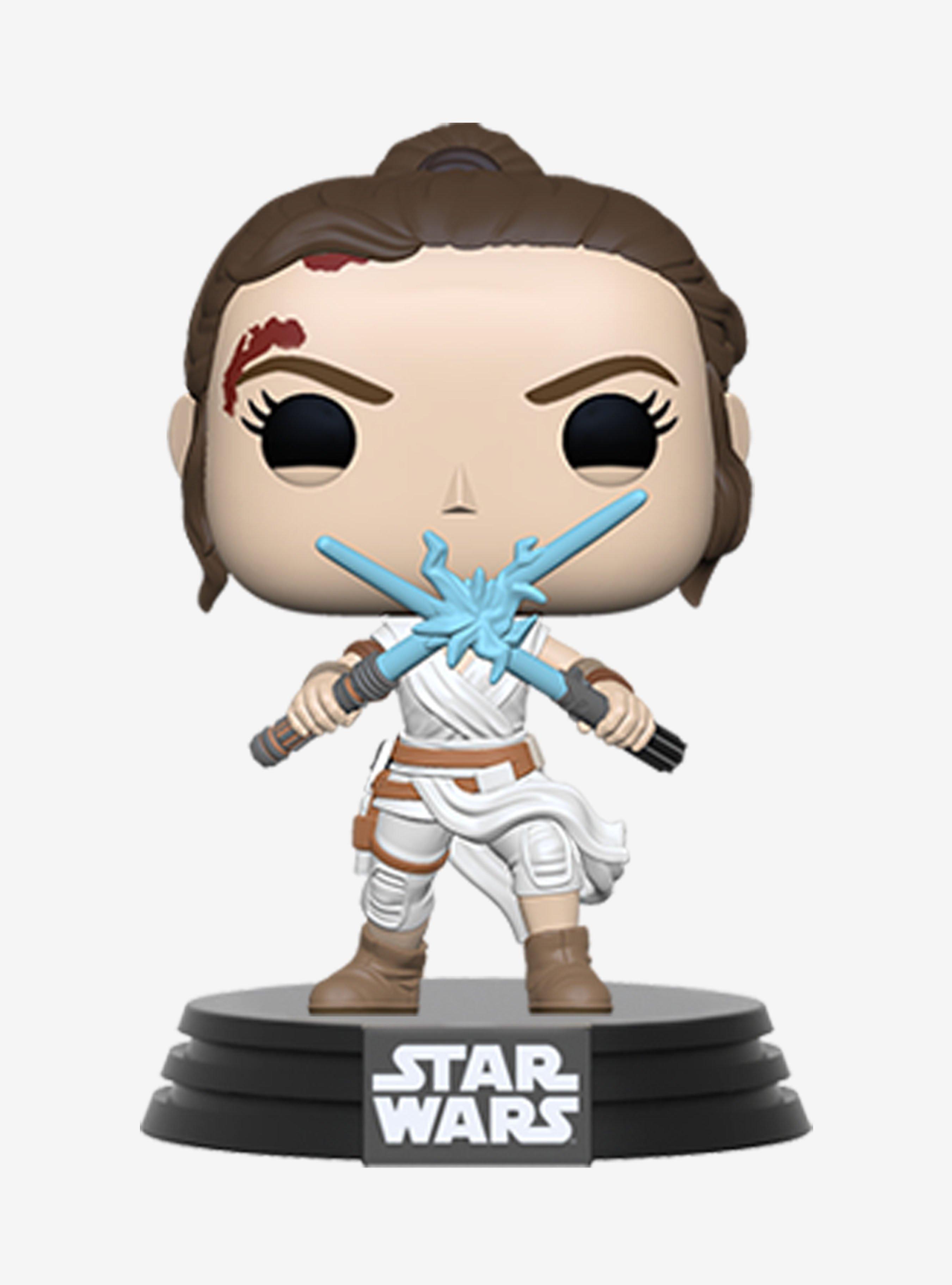 Funko Pop! Star Wars: The Rise of Skywalker Rey with Two Lightsabers Vinyl Bobble-Head, , hi-res
