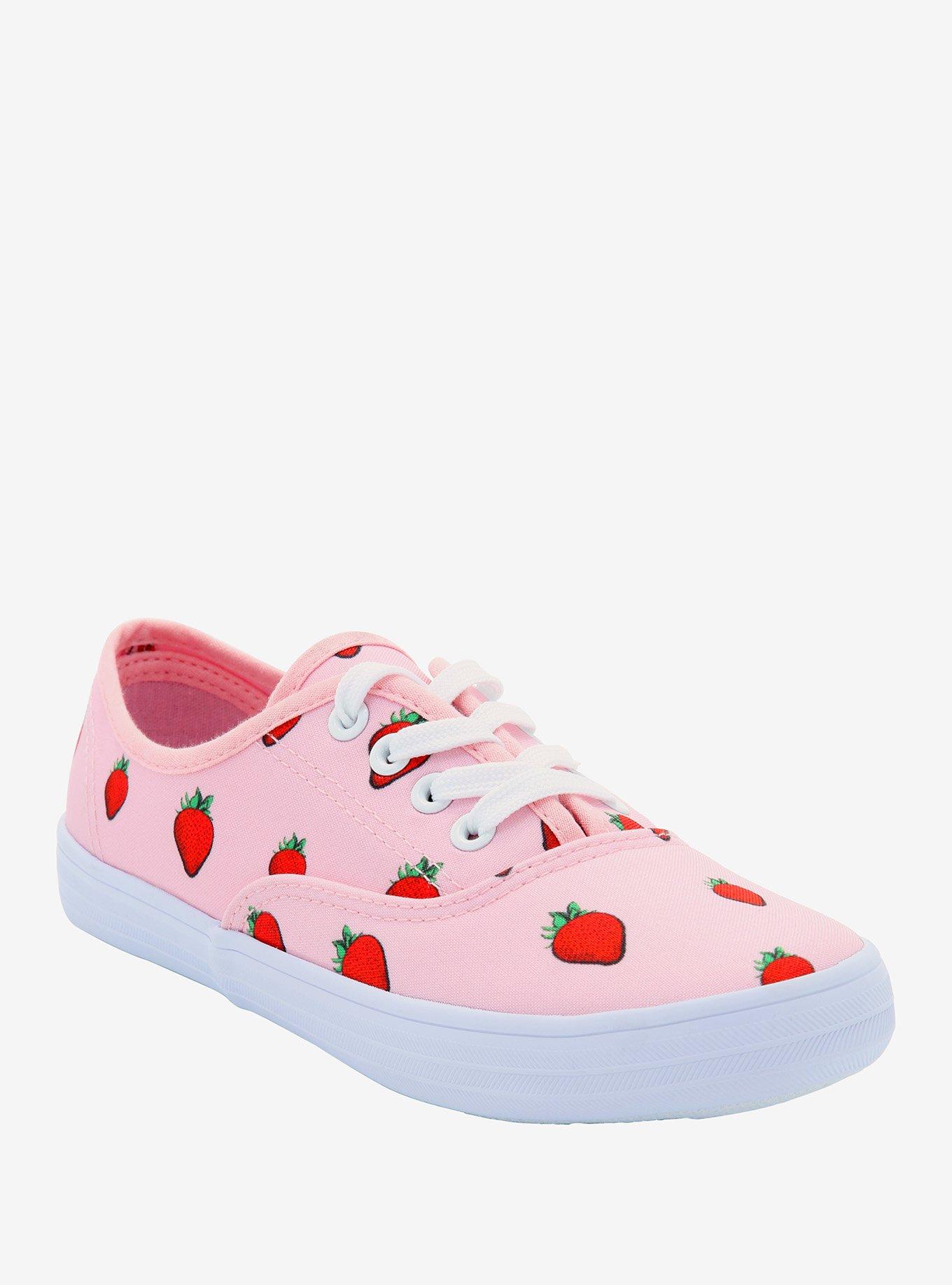 Strawberry Lace-Up Sneakers, MULTI, hi-res