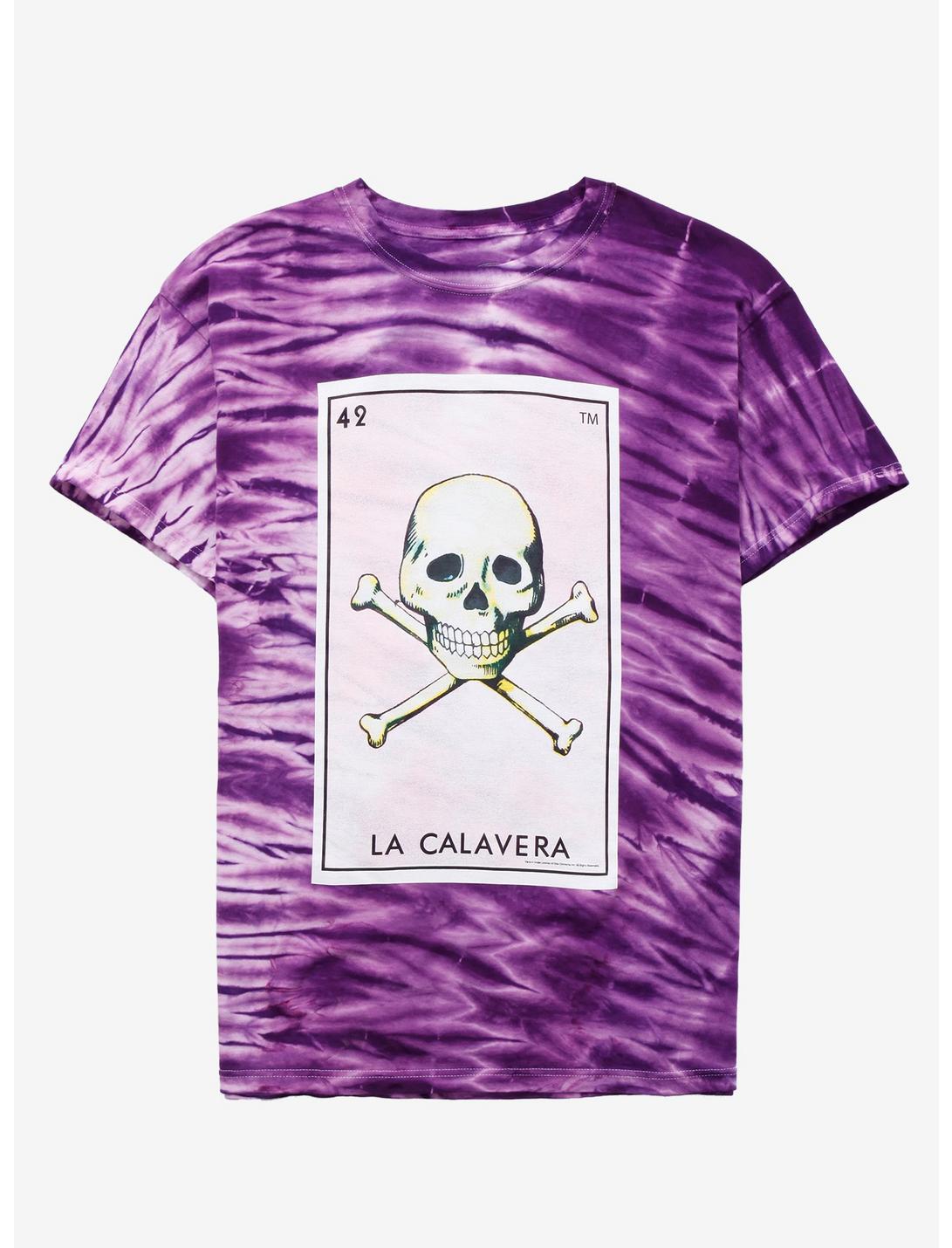 Loteria La Calavera Tie-Dye Boyfriend Fit Girls T-Shirt, MULTI, hi-res