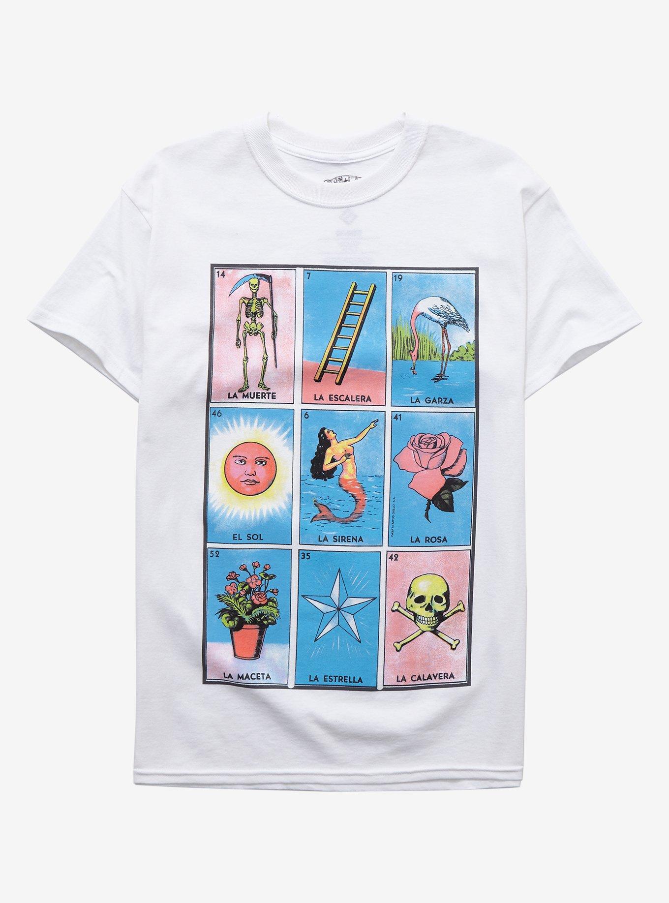 Loteria Board Boyfriend Fit Girls T-Shirt, MULTI, hi-res