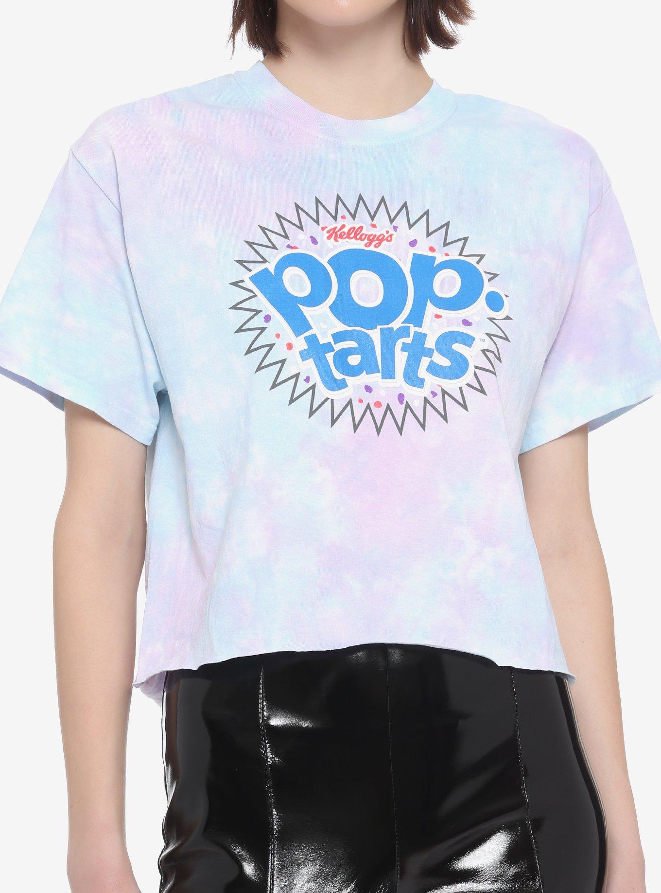 Pop-Tarts Logo Tie-Dye Girls Crop T-Shirt, MULTI, hi-res
