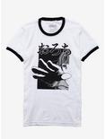 Kazuo Umezu Orochi: Blood Black & White Girls Ringer T-Shirt, BLACK, hi-res