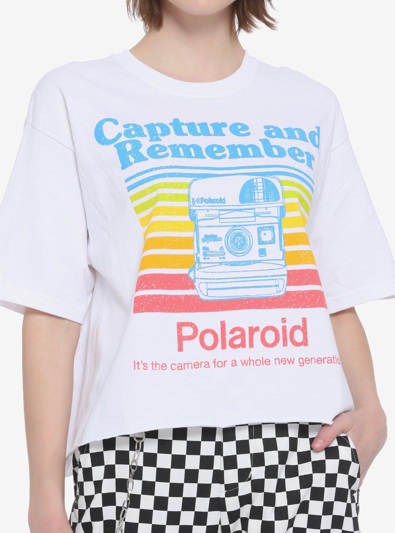 Polaroid shirt best sale crop top