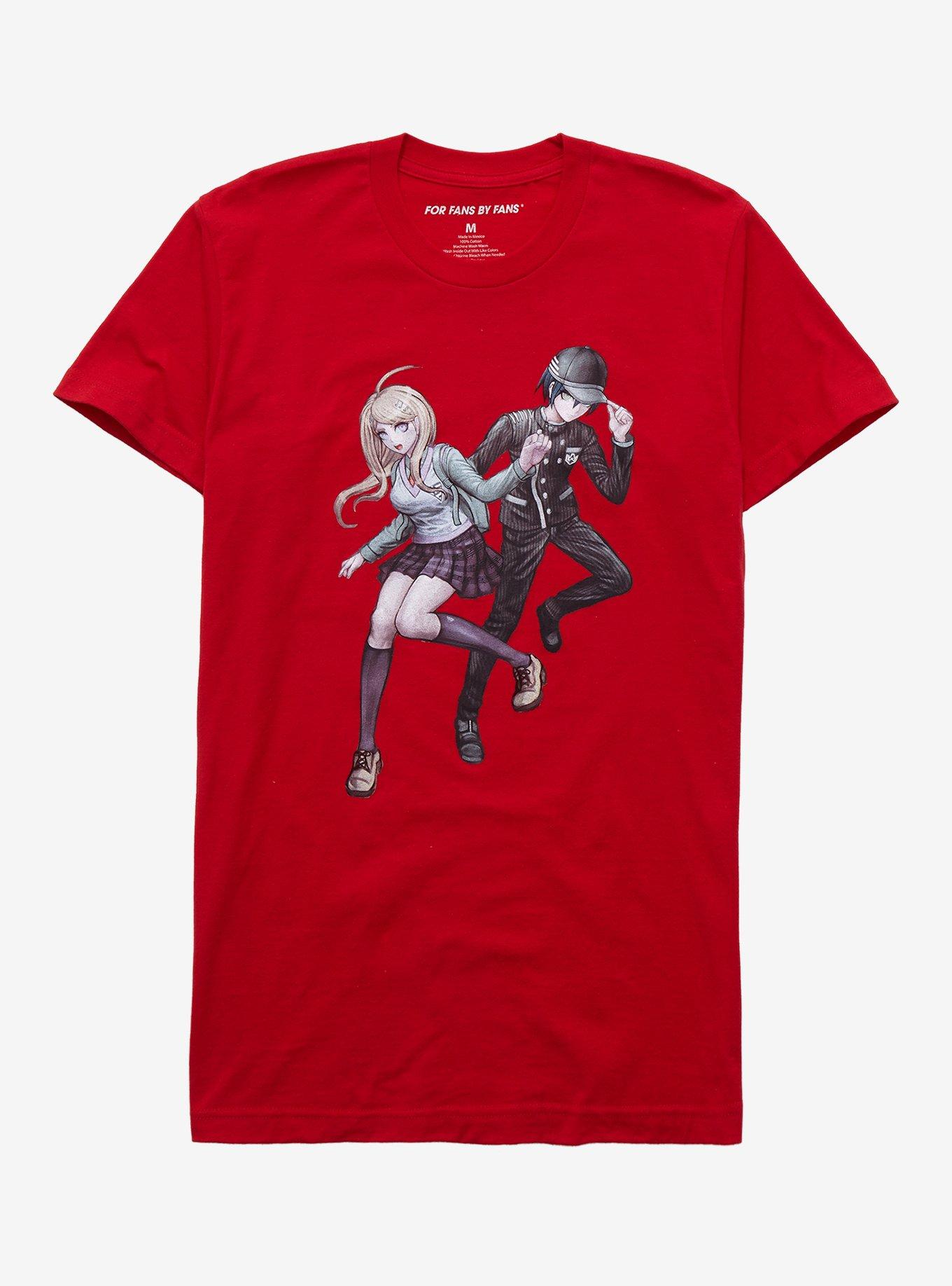 Danganronpa Shuichi & Kaede T-Shirt, RED, hi-res