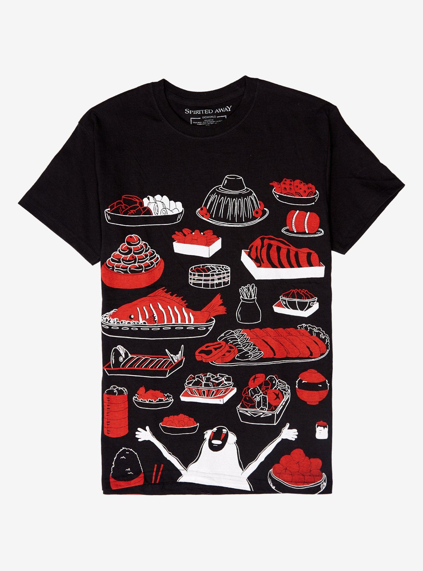 Studio Ghibli Spirited Away Food T-Shirt, BLACK, hi-res