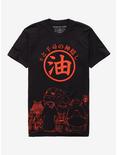 Studio Ghibli Spirited Away Black & Red Belt Print T-Shirt, BLACK, hi-res