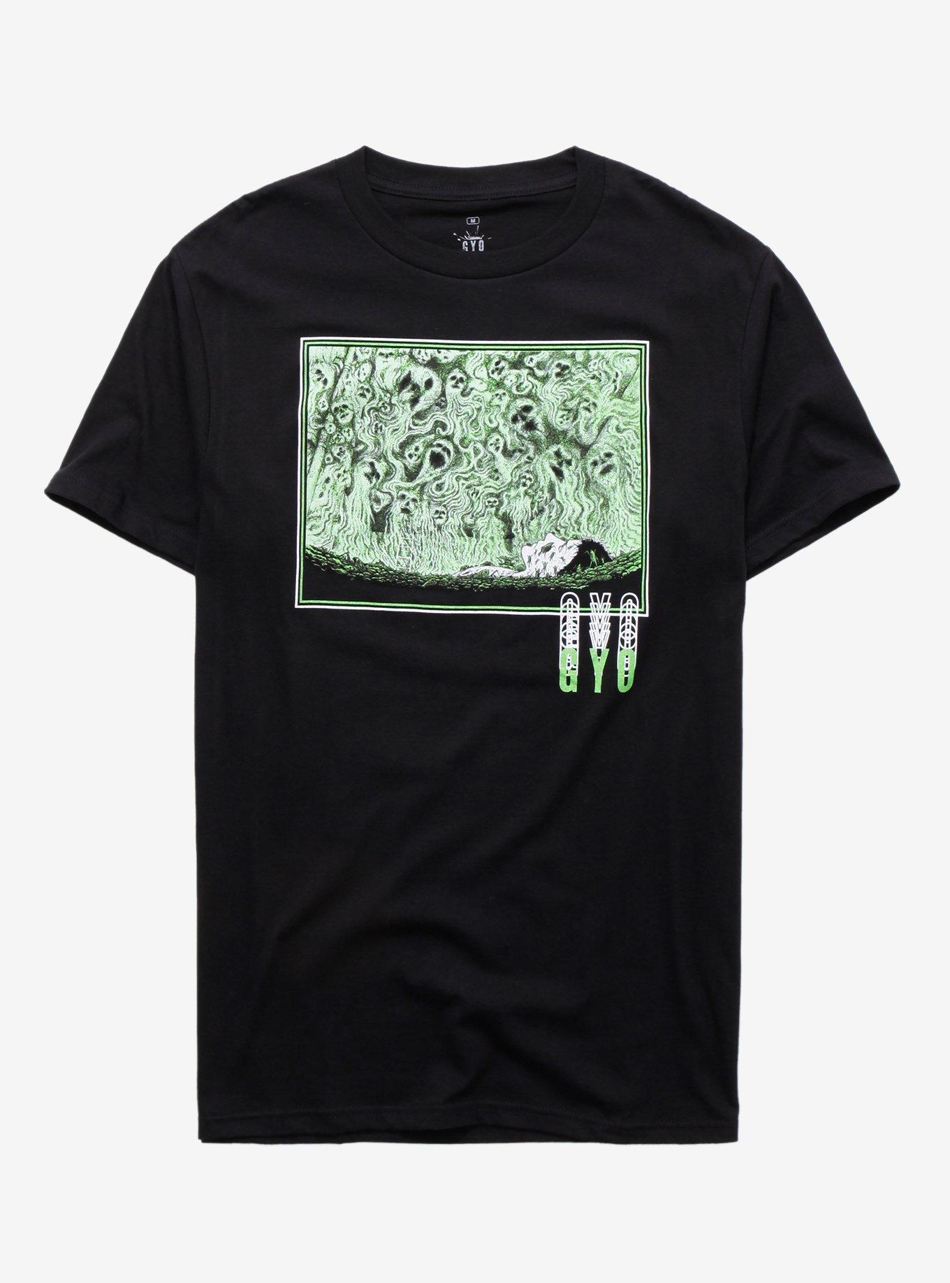 Junji Ito Gyo Green Gas T-Shirt, BLACK, hi-res