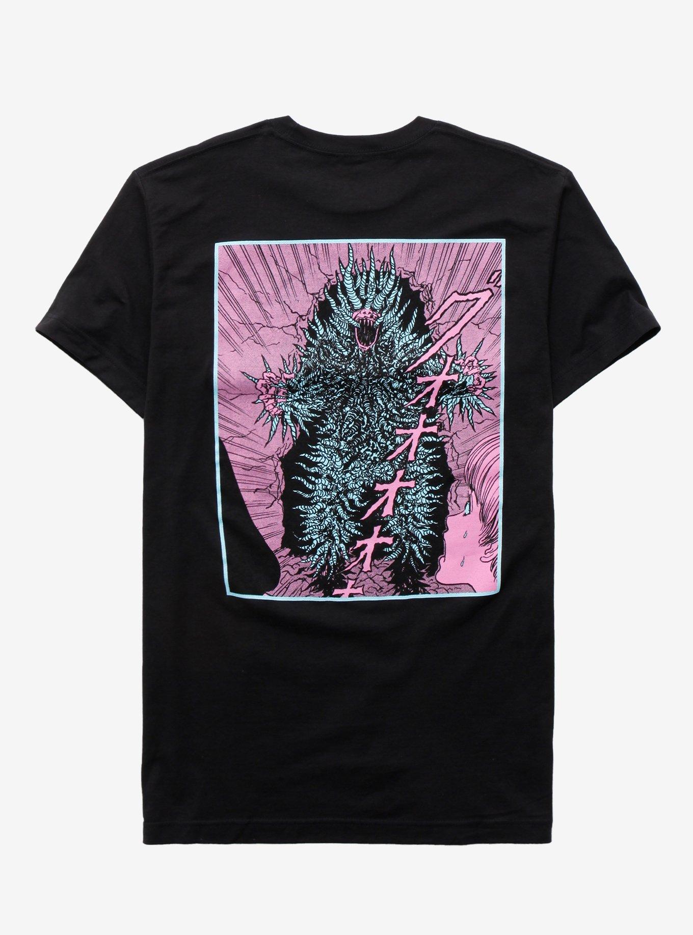 Junji Ito Spiral Spikes T-Shirt, BLACK, hi-res