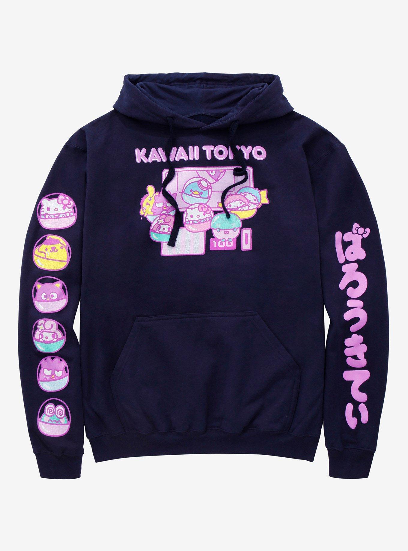 Sanrio Hello Kitty & Friends Kawaii Tokyo Hoodie - BoxLunch Exclusive, DARK BLUE, hi-res