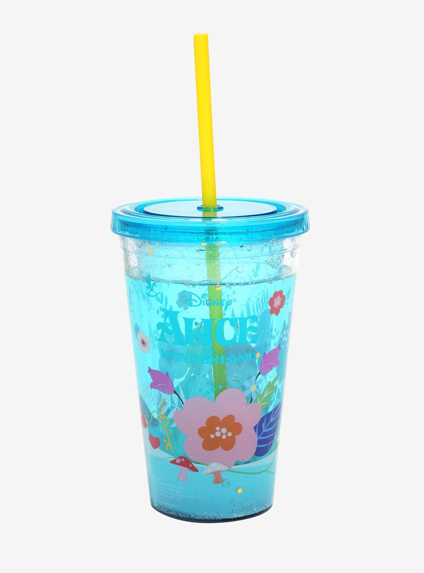 Disney Alice in Wonderland Glitter Water Tumbler - BoxLunch Exclusive, , hi-res