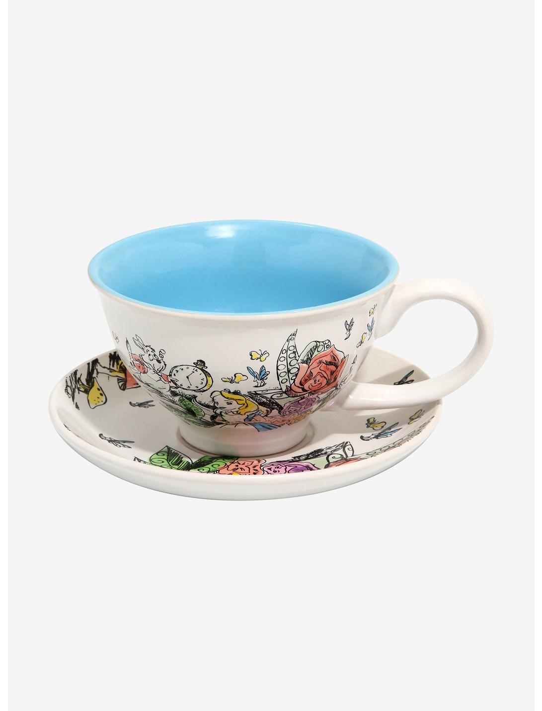 Disney Alice in Wonderland Floral Teacup & Saucer, , hi-res