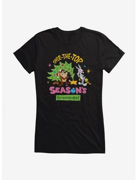 Looney Tunes Holiday Over The Top Girls T-Shirt, BLACK, hi-res