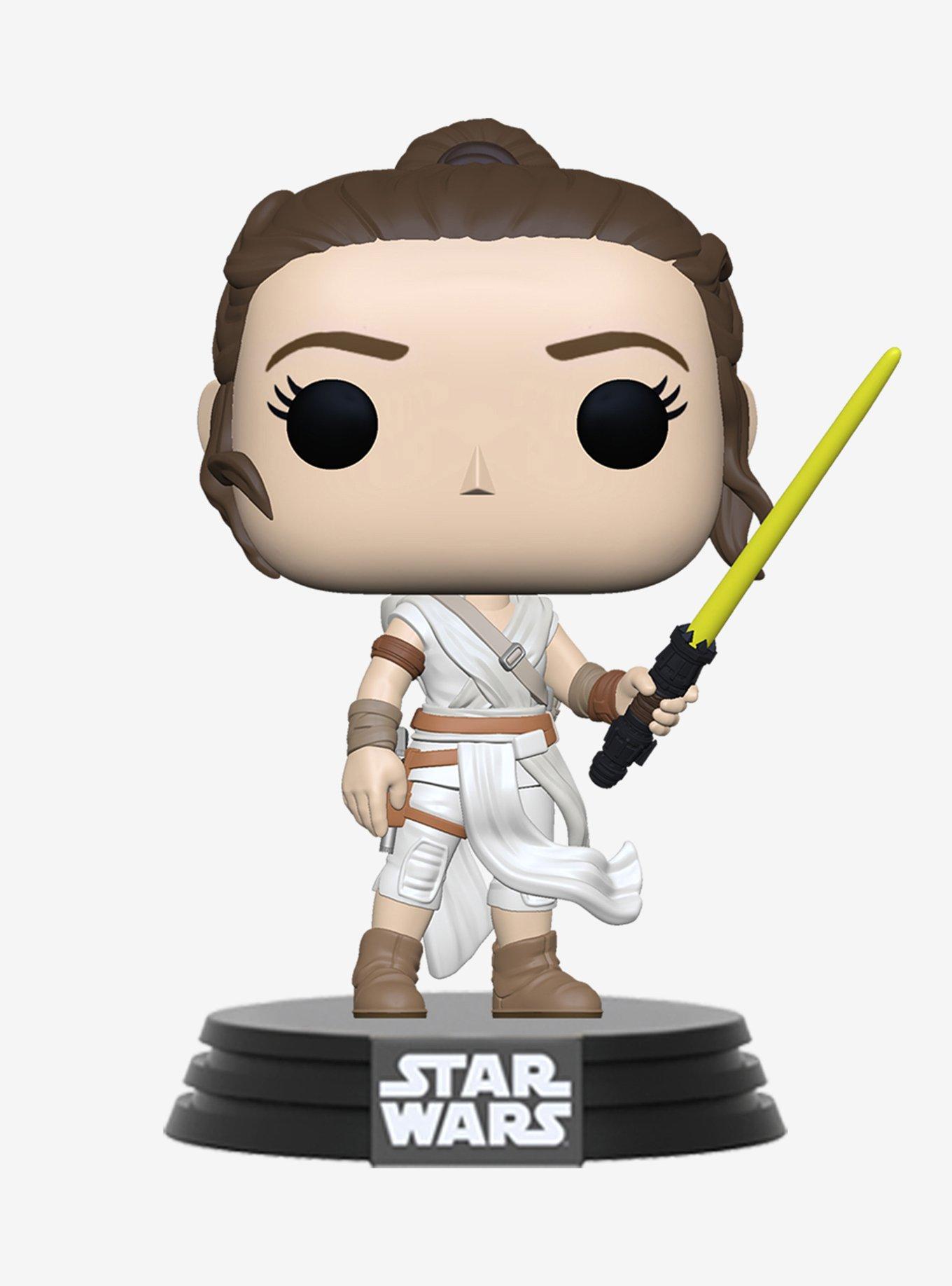 Funko Star Wars: The Rise Of Skywalker Rey (Yellow Lightsaber) Vinyl Bobble-Head, , hi-res