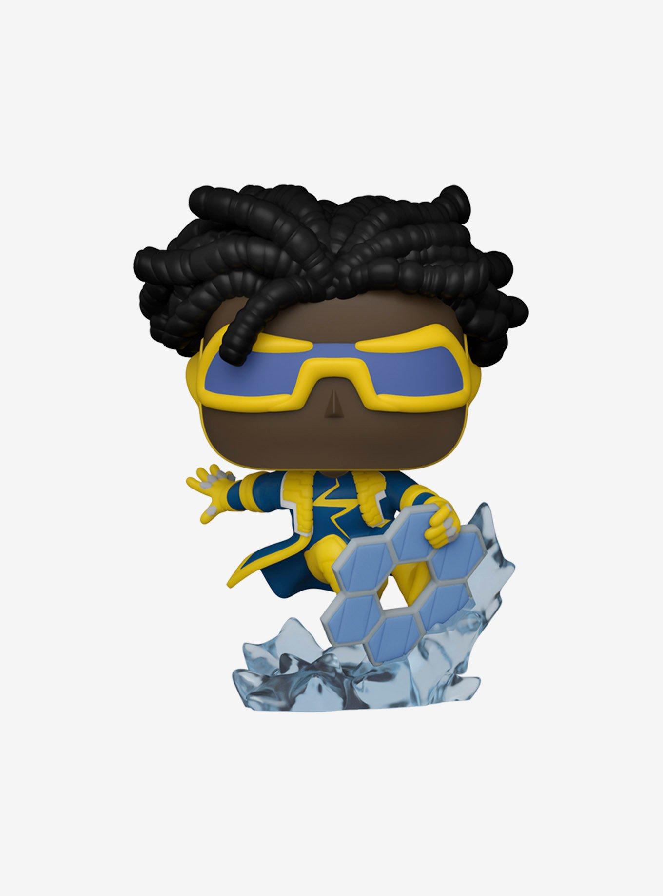 Funko DC Comics Justice League Pop! Heroes Static Shock Vinyl Figure Hot Topic Exclusive, , hi-res