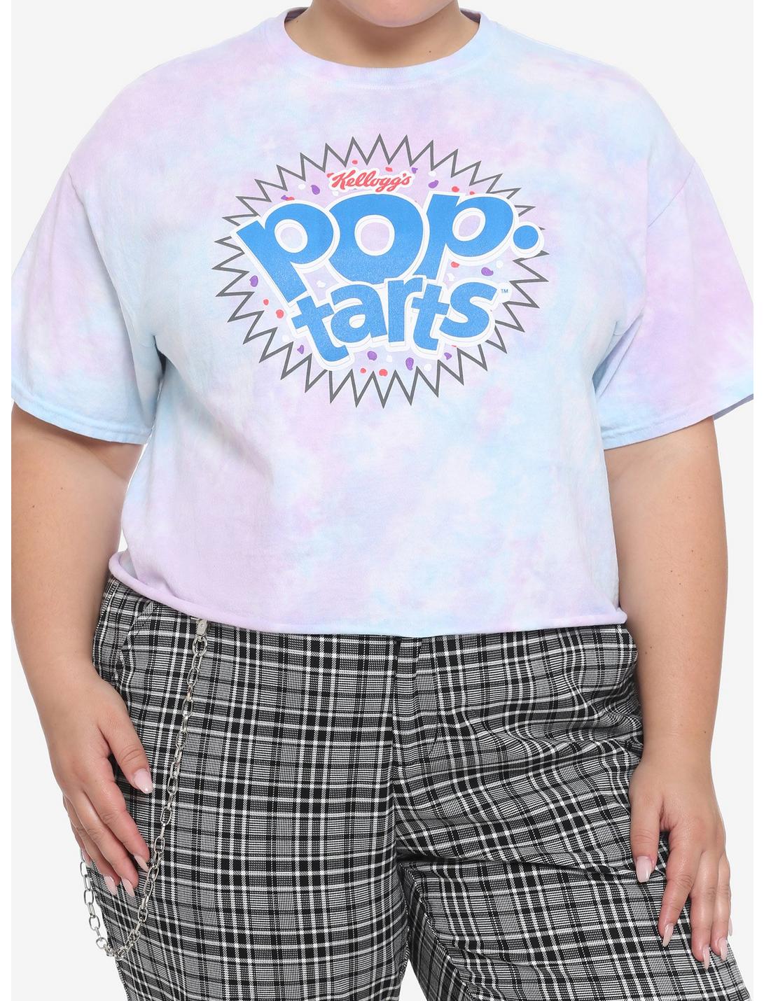 Pop-Tarts Logo Tie-Dye Girls Crop T-Shirt Plus Size, MULTI, hi-res