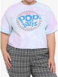 Pop-Tarts Logo Tie-Dye Girls Crop T-Shirt Plus Size, MULTI, hi-res