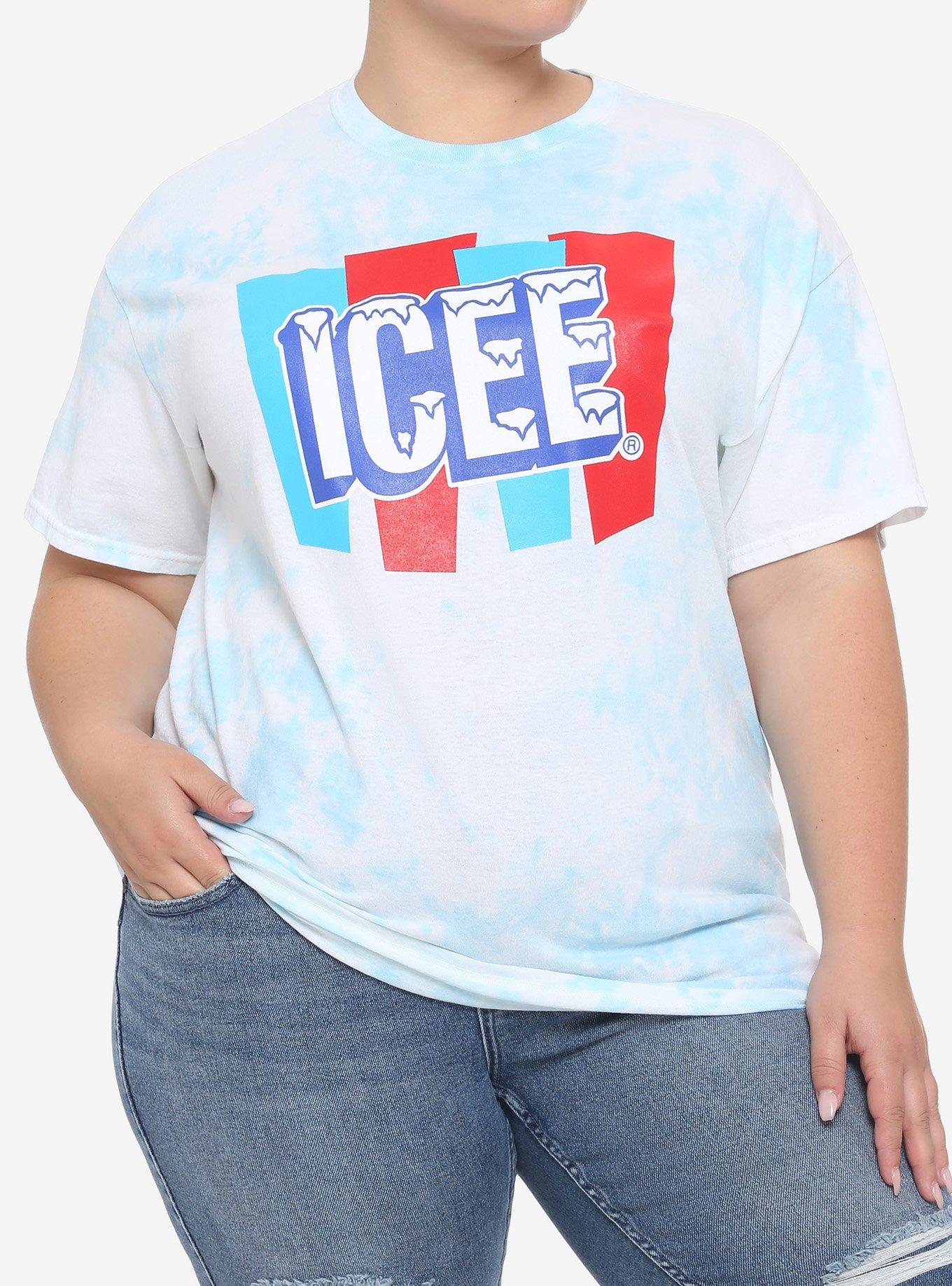 ICEE Logo Tie-Dye Boyfriend Fit Girls T-Shirt Plus Size, MULTI, hi-res