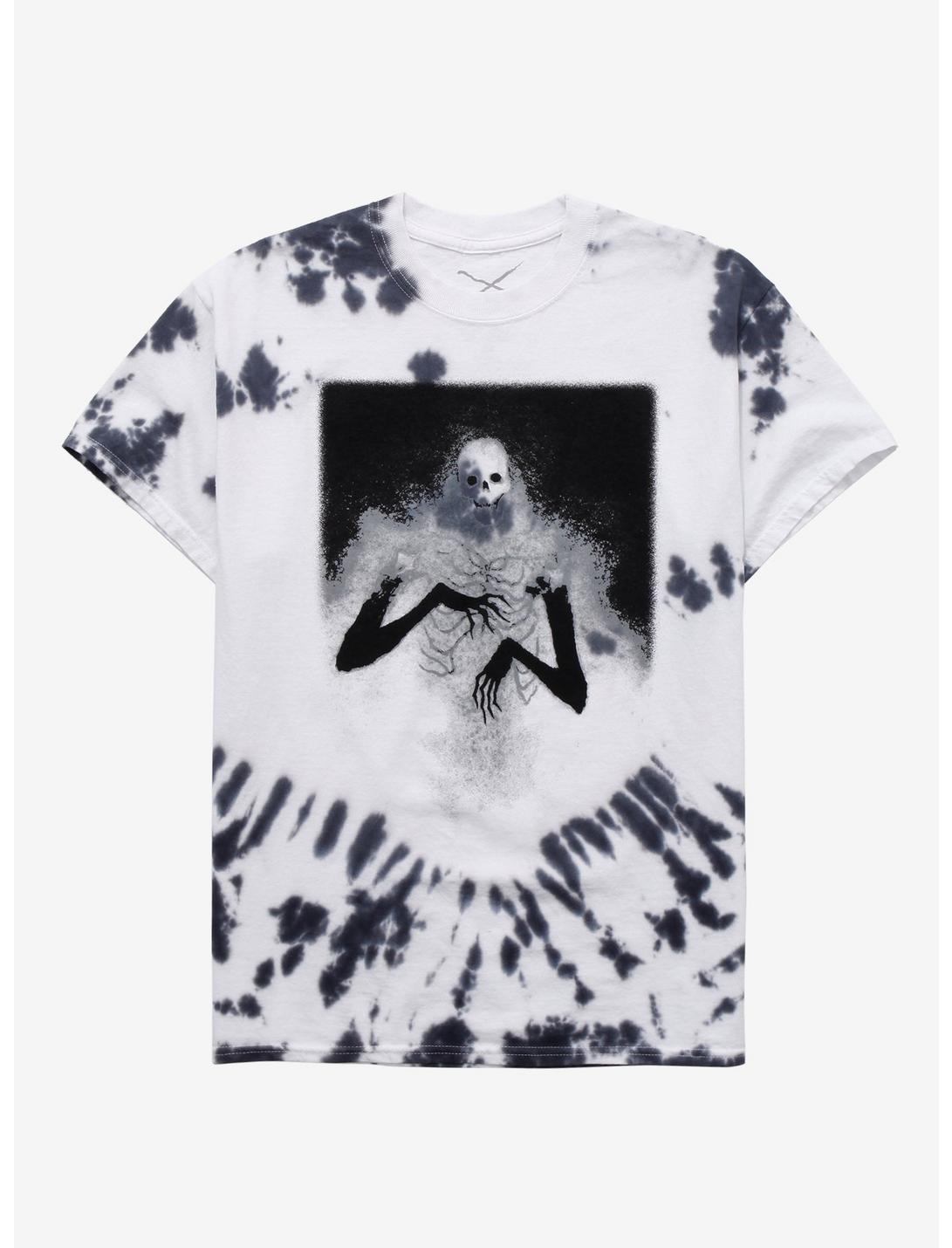 Mire Black & White Tie-Dye T-Shirt By Built From Sketch, BLACK, hi-res