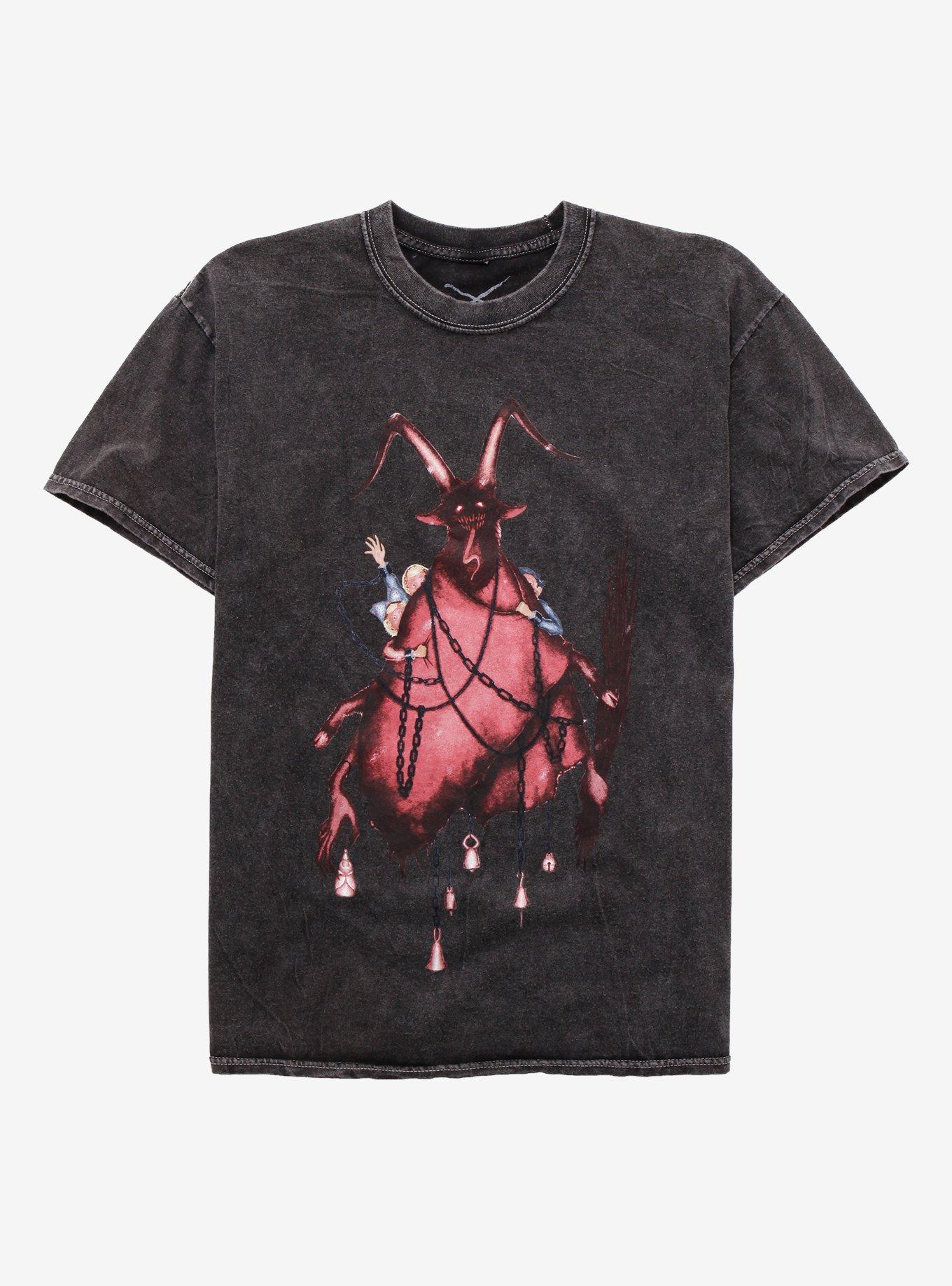 Krampus Float Mineral Wash T-Shirt By Built From Sketch, MULTI, hi-res