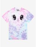Kawaii Face Pastel Tie-Dye Boyfriend Fit Girls T-Shirt, MULTI, hi-res