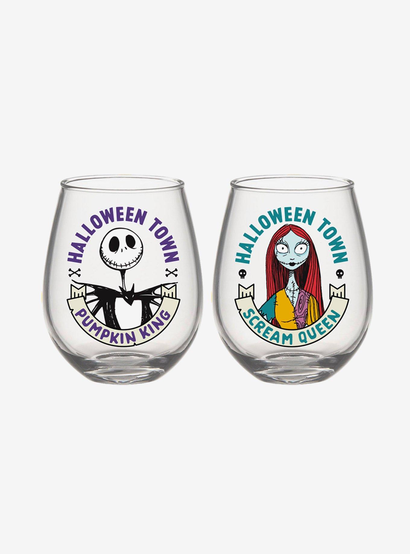 Christmas Wine Glasses, 2 Pack