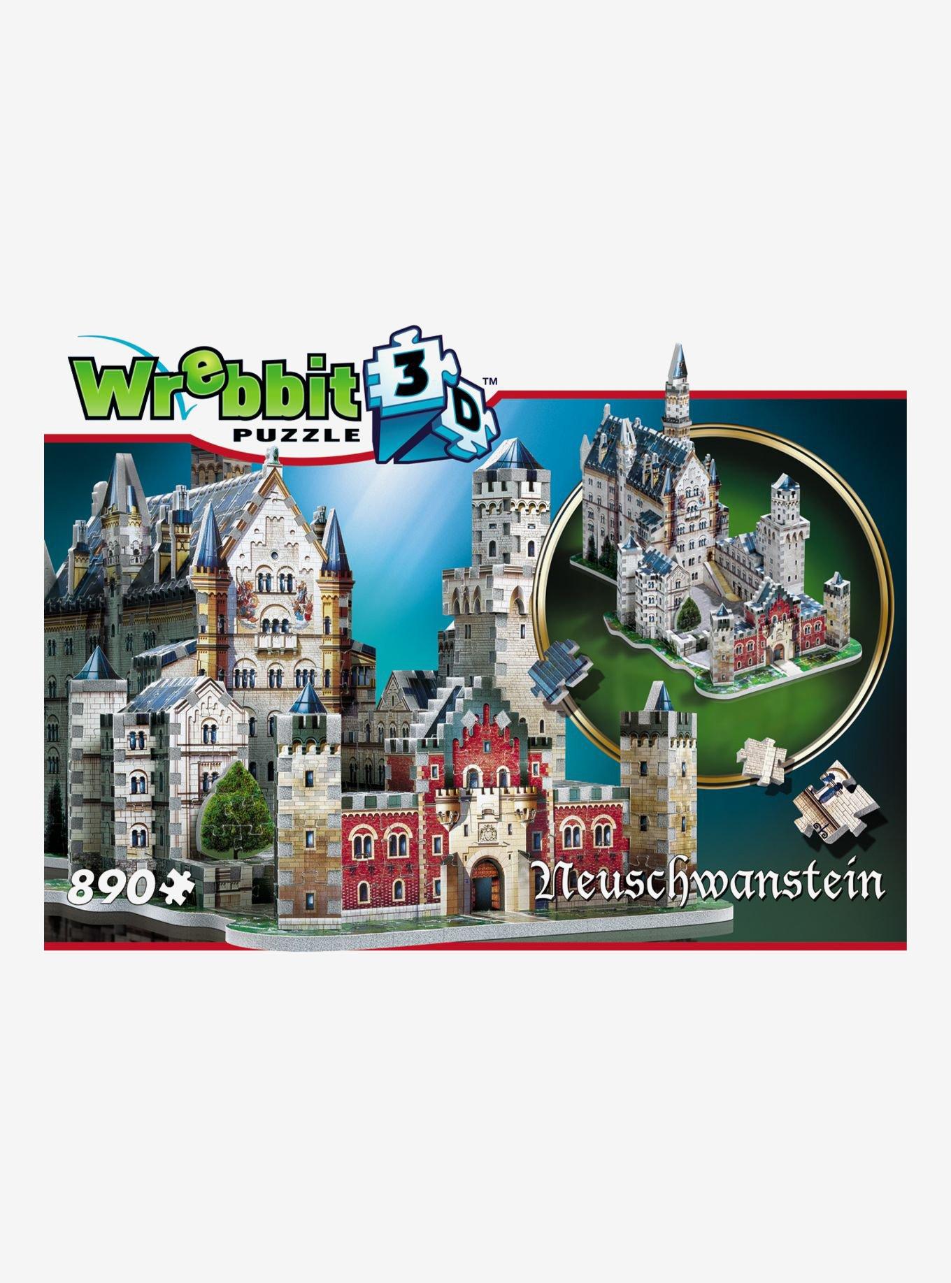 Wrebbit Neuschwanstein Castle 890 Piece 3D Puzzle, , hi-res