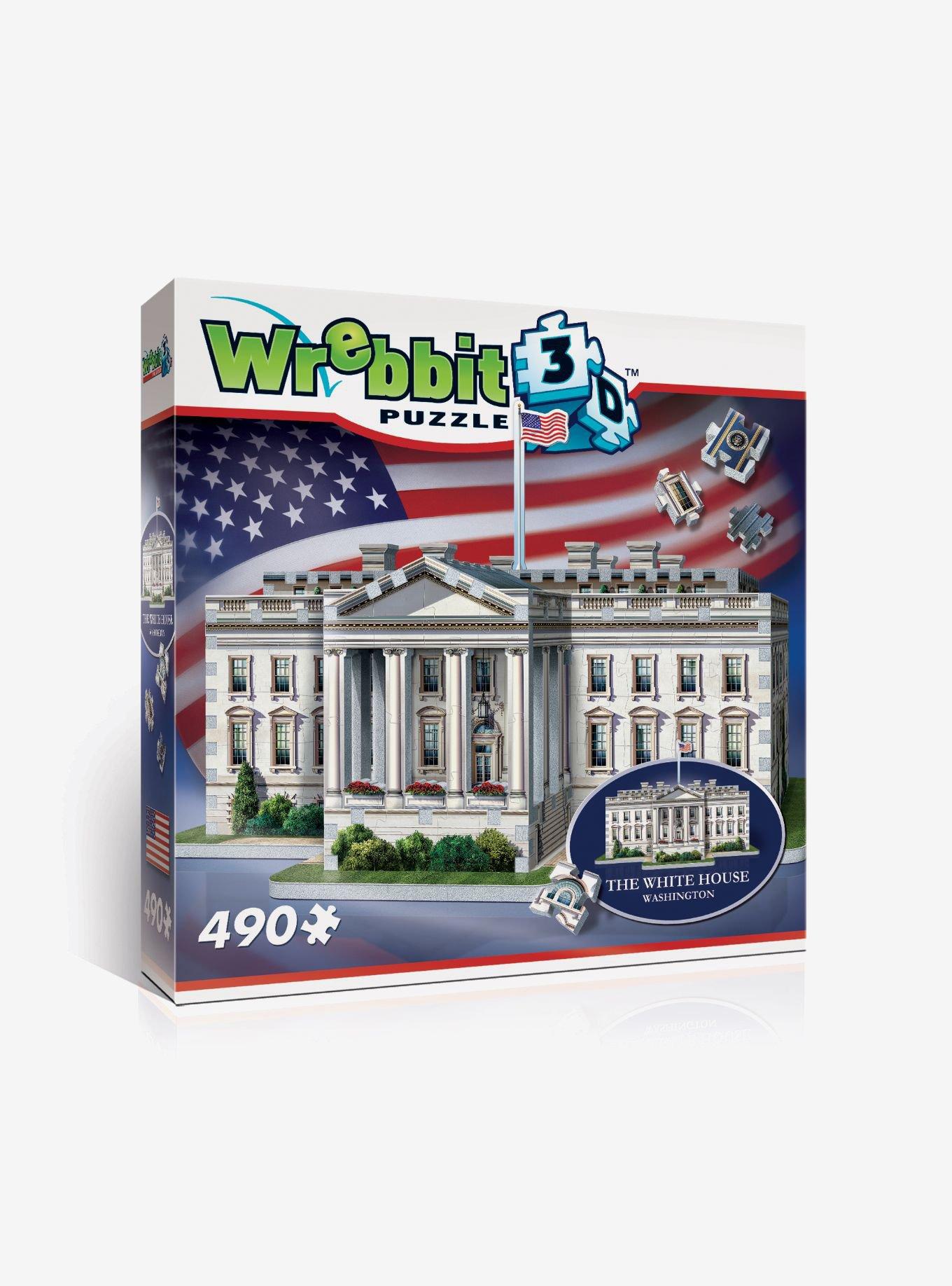 Wrebbit The White House 490 Piece 3D Puzzle, , hi-res