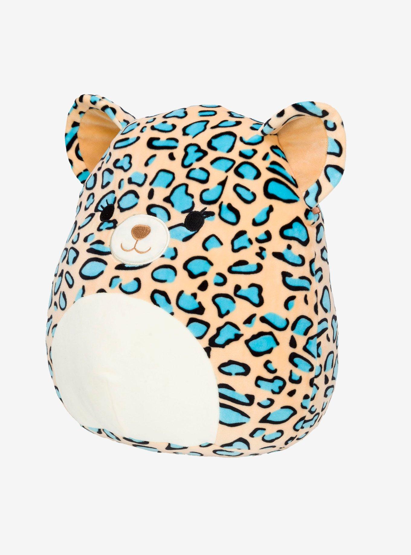 Squishmallows Teal Leopard Plush, , hi-res