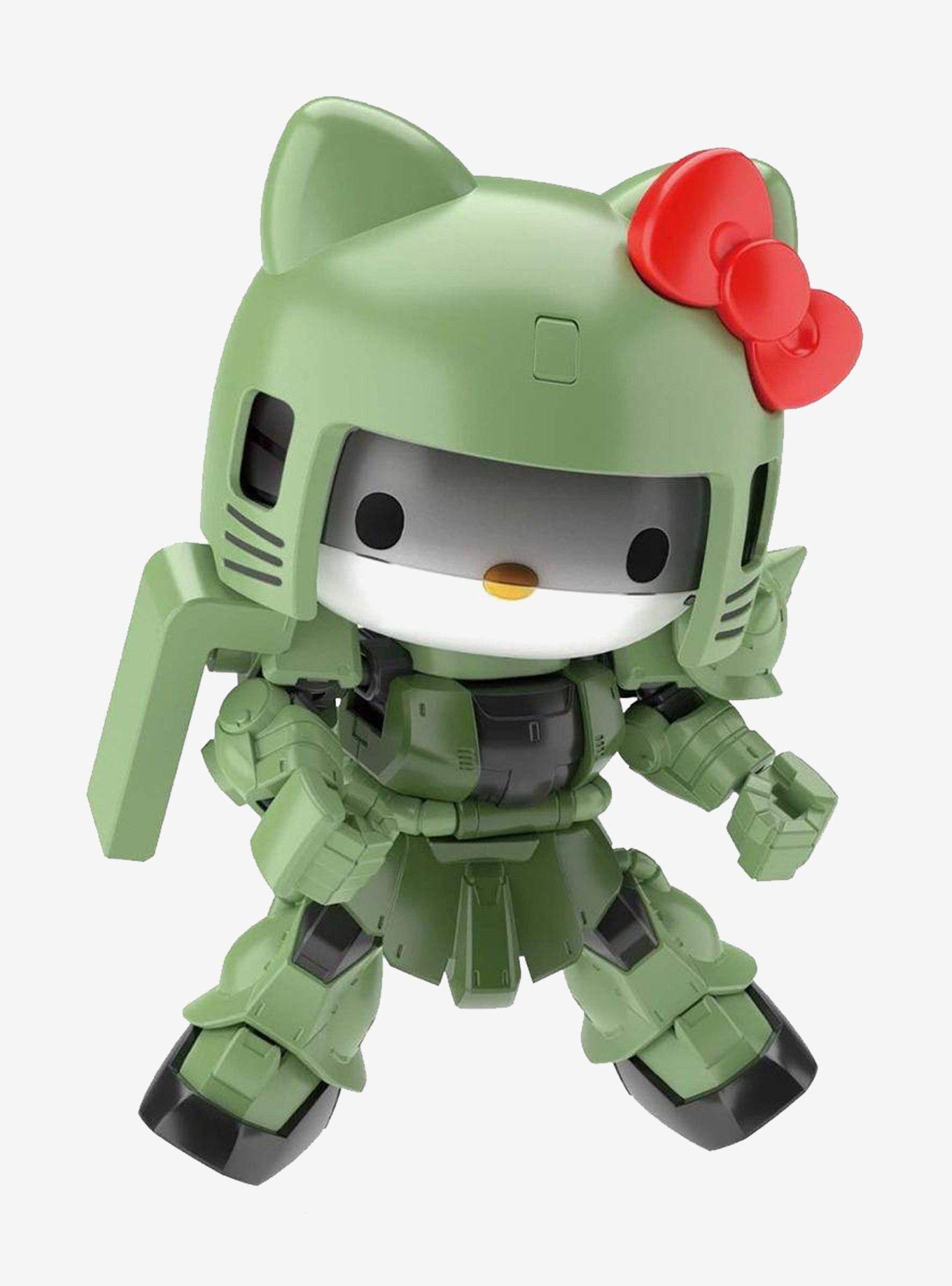 Bandai Hello Kitty X SD Gundam Cross Silhouette Zaku II Action Figure, , hi-res