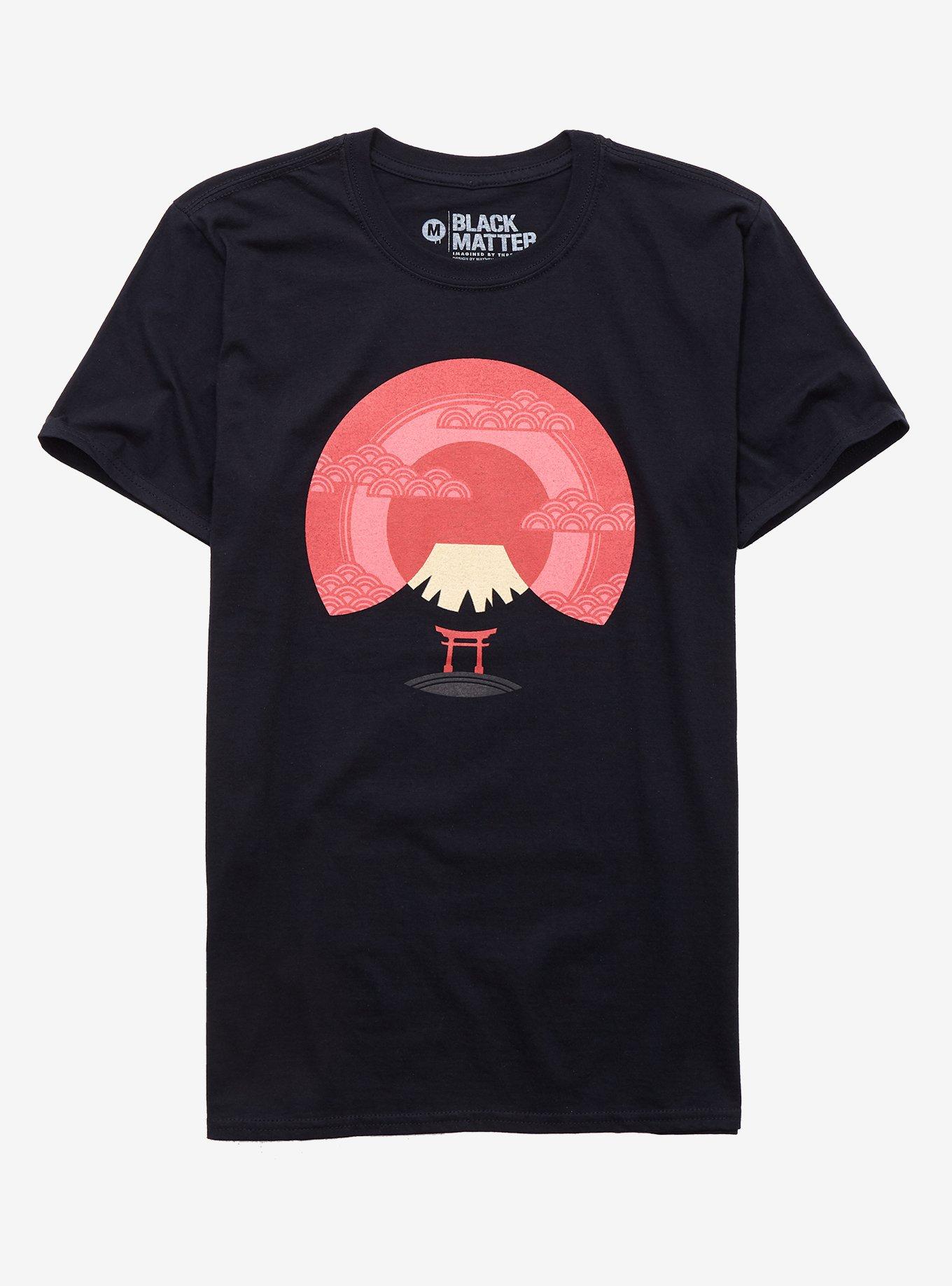Red Sun Over Mt. Fuji T-Shirt By Waynem, MULTI, hi-res