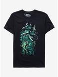 Haunted House Head T-Shirt By Michele Nolli, GREEN, hi-res