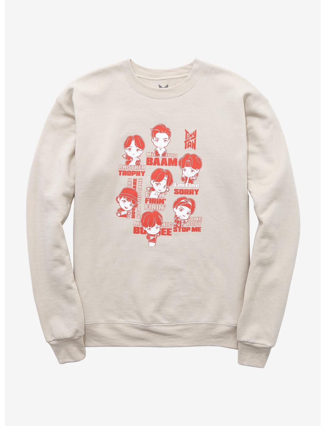 TinyTAN Girls Sweatshirt Inspired By BTS Hot Topic Exclusive, IVORY, hi-res