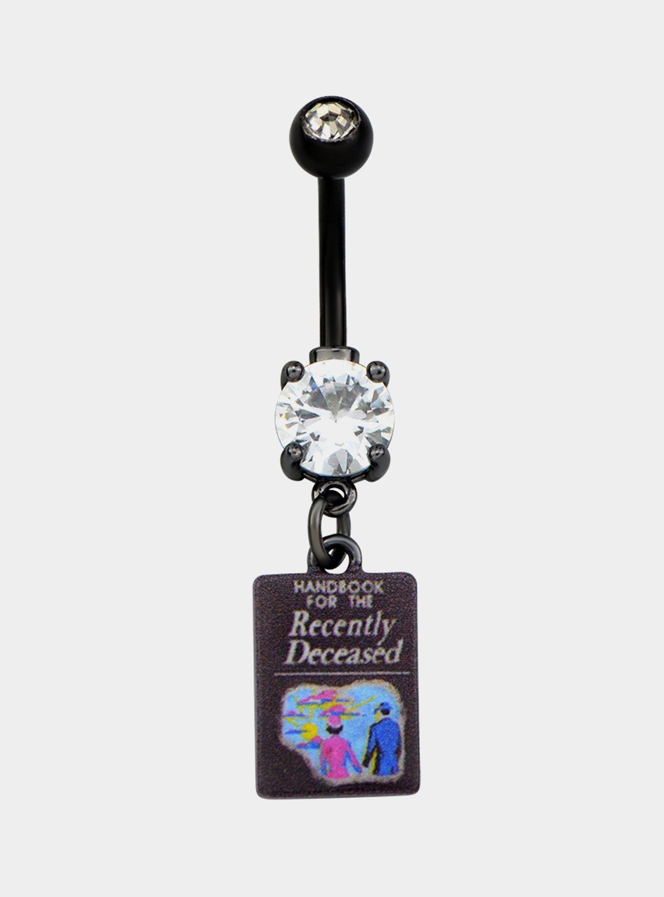14G Steel Beetlejuice Handbook For The Recently Deceased Navel Barbell, , hi-res