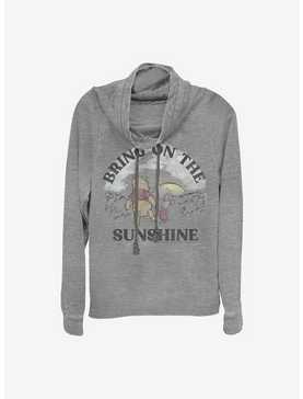 Disney Winnie The Pooh Bring On The Sunshine Cowl Neck Long-Sleeve Womens Top, , hi-res