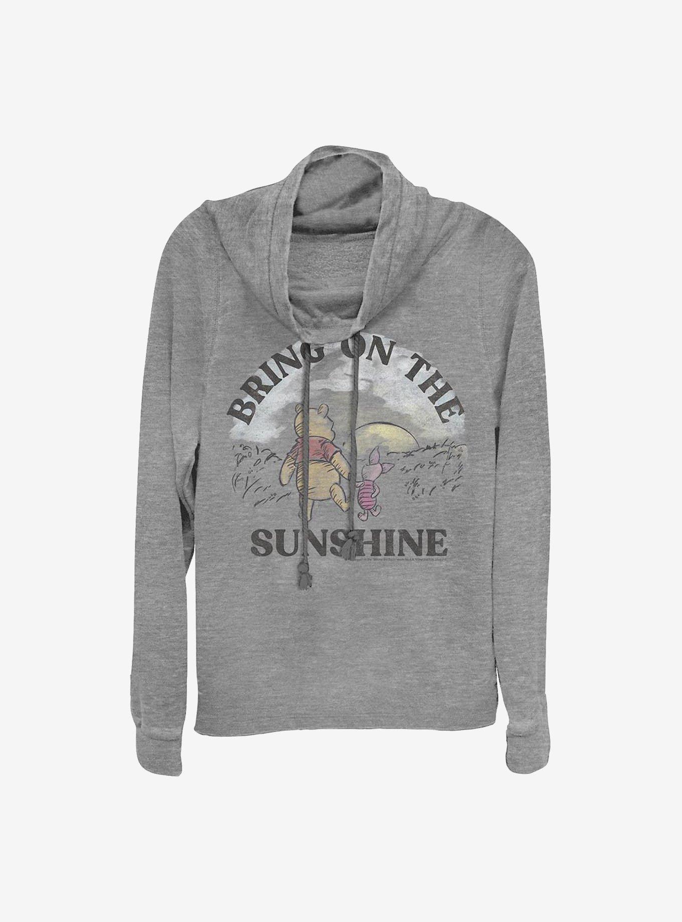 Disney Winnie The Pooh Bring On The Sunshine Cowl Neck Long-Sleeve Womens Top, , hi-res