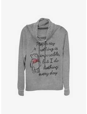 Disney Winnie The Pooh Impossible Cowl Neck Long-Sleeve Womens Top, , hi-res