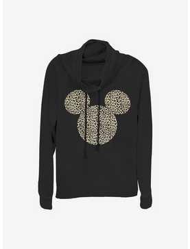 Disney Mickey Mouse Animal Ears Cowl Neck Long-Sleeve Womens Top, , hi-res