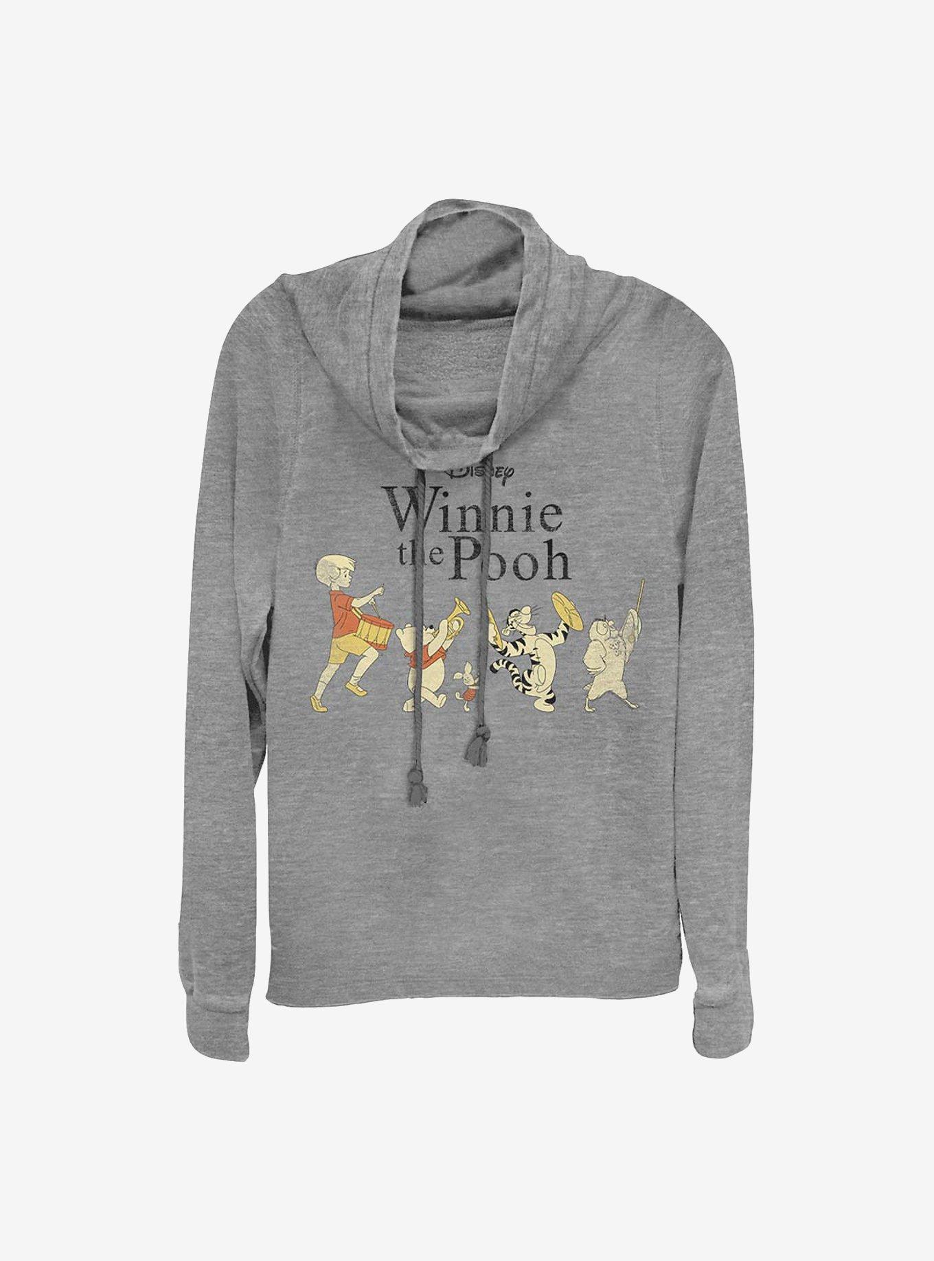 Disney Winnie The Pooh Parade Cowl Neck Long-Sleeve Womens Top