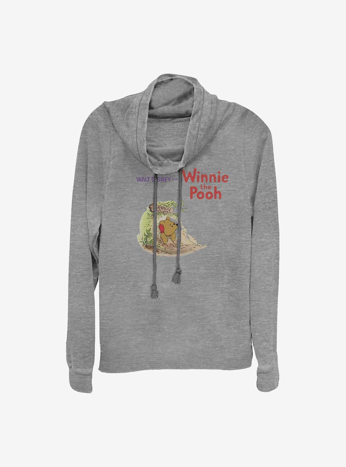 Disney Winnie The Pooh Vintage Cowl Neck Long-Sleeve Womens Top, , hi-res
