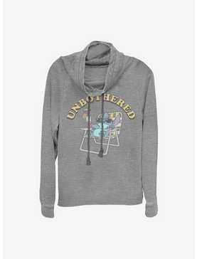 Disney Lilo And Stitch Unbothered Cowl Neck Long-Sleeve Womens Top, , hi-res