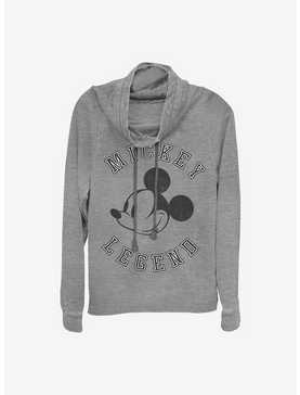 Disney Mickey Mouse Mickey Legend Cowl Neck Long-Sleeve Womens Top, , hi-res