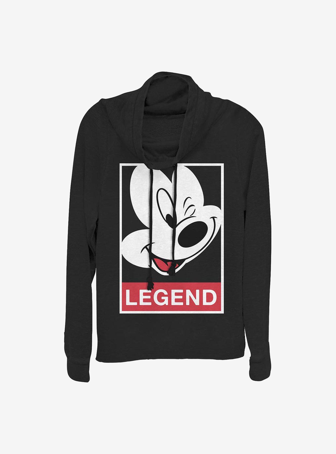 Disney Mickey Mouse Legend Cowl Neck Long-Sleeve Womens Top, , hi-res