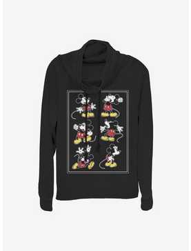 Disney Mickey Mouse Mickey Looks Cowl Neck Long-Sleeve Womens Top, , hi-res