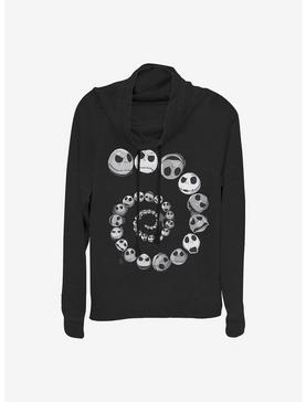 Disney The Nightmare Before Christmas Jack Emotions Spiral Cowl Neck Long-Sleeve Womens Top, , hi-res