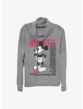 Disney Mickey Mouse Skate Twenty Eight Cowl Neck Long-Sleeve Womens Top, , hi-res