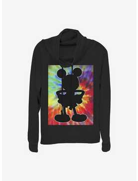 Disney Mickey Mouse Travel Mickey Cowl Neck Long-Sleeve Womens Top, , hi-res