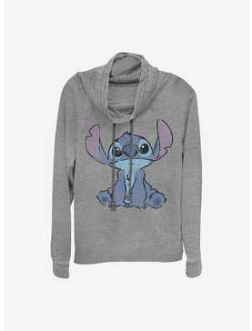 Disney Lilo And Stitch Simply Stitch Cowl Neck Long-Sleeve Womens Top, , hi-res