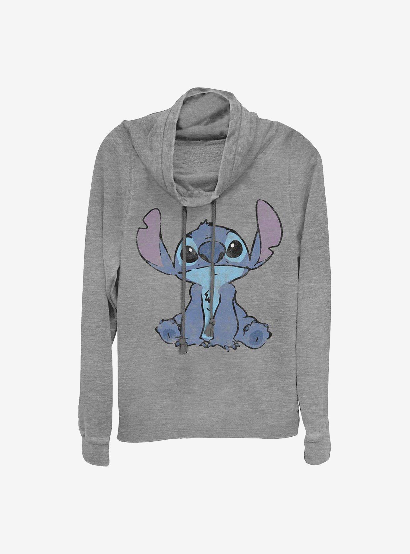 Disney Lilo And Stitch Simply Stitch Cowl Neck Long-Sleeve Womens Top, , hi-res