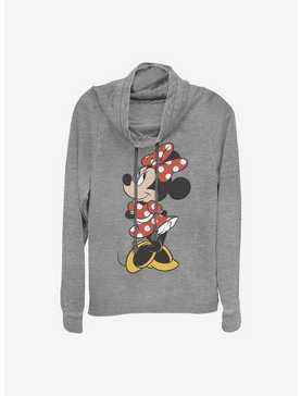 Disney Minnie Mouse Traditional Minnie Cowl Neck Long-Sleeve Womens Top, , hi-res